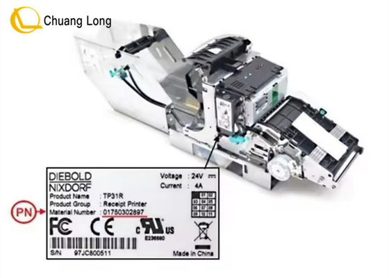 ATM-Maschine Ersatzteile WINCOR DN200 TP31R Quittungsdruckmaschine mit Rückzug 1750302897 01750302897