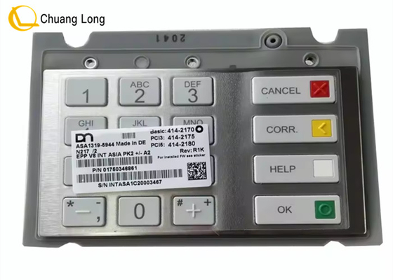 Die Ausrüstung für Geldautomaten Diebold Nixdorf EPPV8 Tastatur 1750303455 01750303455