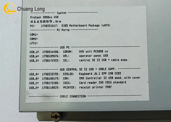 ATM-Maschinenteile Wincor Nixdorf SWAP-PC EPC 4G DualCore E5300 TPMen 01750235485 1750235485