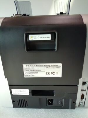 1+1 Taschengeldschein-Sortiermaschine Geldzähl- und -prüfgerät Schwarz mit LED-Anzeige LK22025060003
