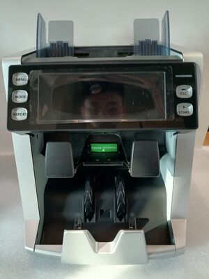 1+1 Taschengeldschein-Sortiermaschine Geldzähl- und Detektionsgerät Schwarz mit LED-Anzeige LK22025060006