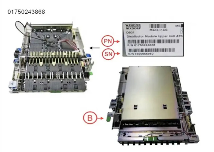 ATM-Maschinenteile Wincor Verteilermodul Oberste Einheit ATS 01750243868 1750243868