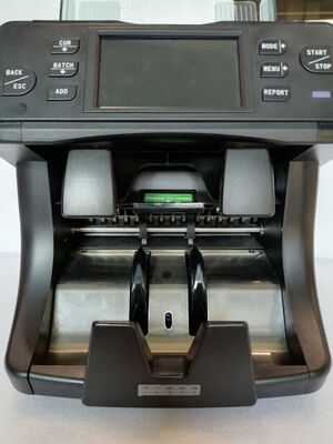Guter Preis SH-208C-2CIS Metall-Mix-Taschen-Wert-Zählgerät Finanzbankausstattung mit Gelddetektor für Bargeldmanagement NT808251100550001 Online